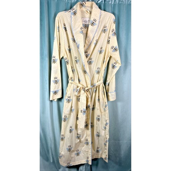 M L the cat’s pajamas queen bee cotton robe Hive - Picture 1 of 4